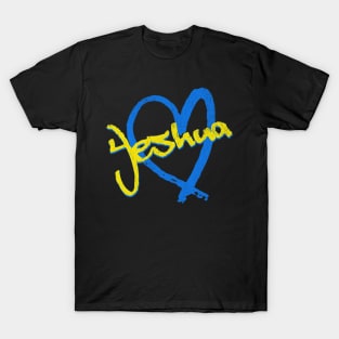 I Love Yeshua Vintage 80's & 90's Yellow and Blue T-Shirt